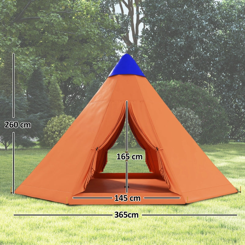 Tipi Tent 6 Men Carry Bag Orange