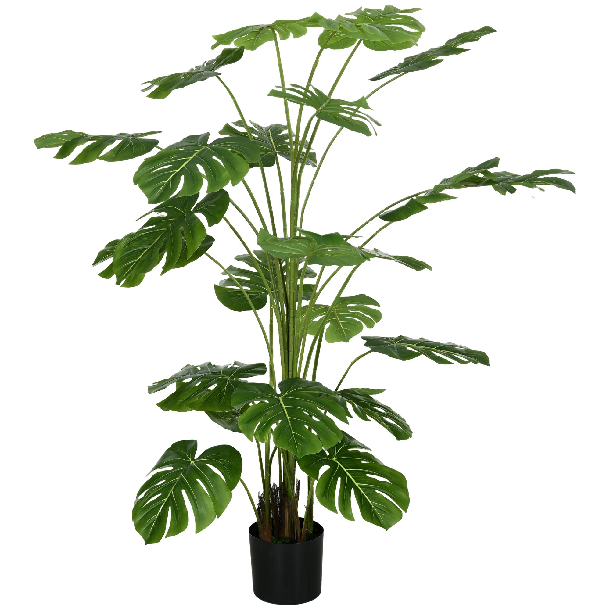 Artificial Monstera Deliciosa, 180 cm with 24 Branches, Green