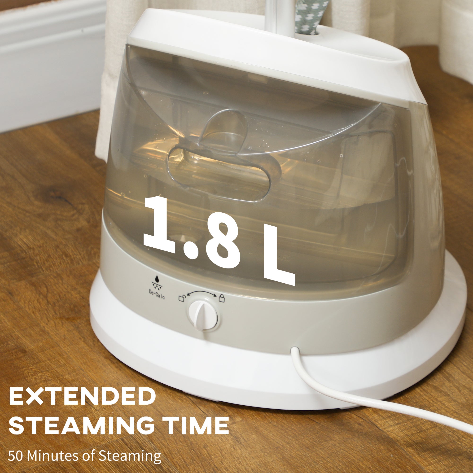 Standing Clothes Steamer 1800W with Accessories Grey