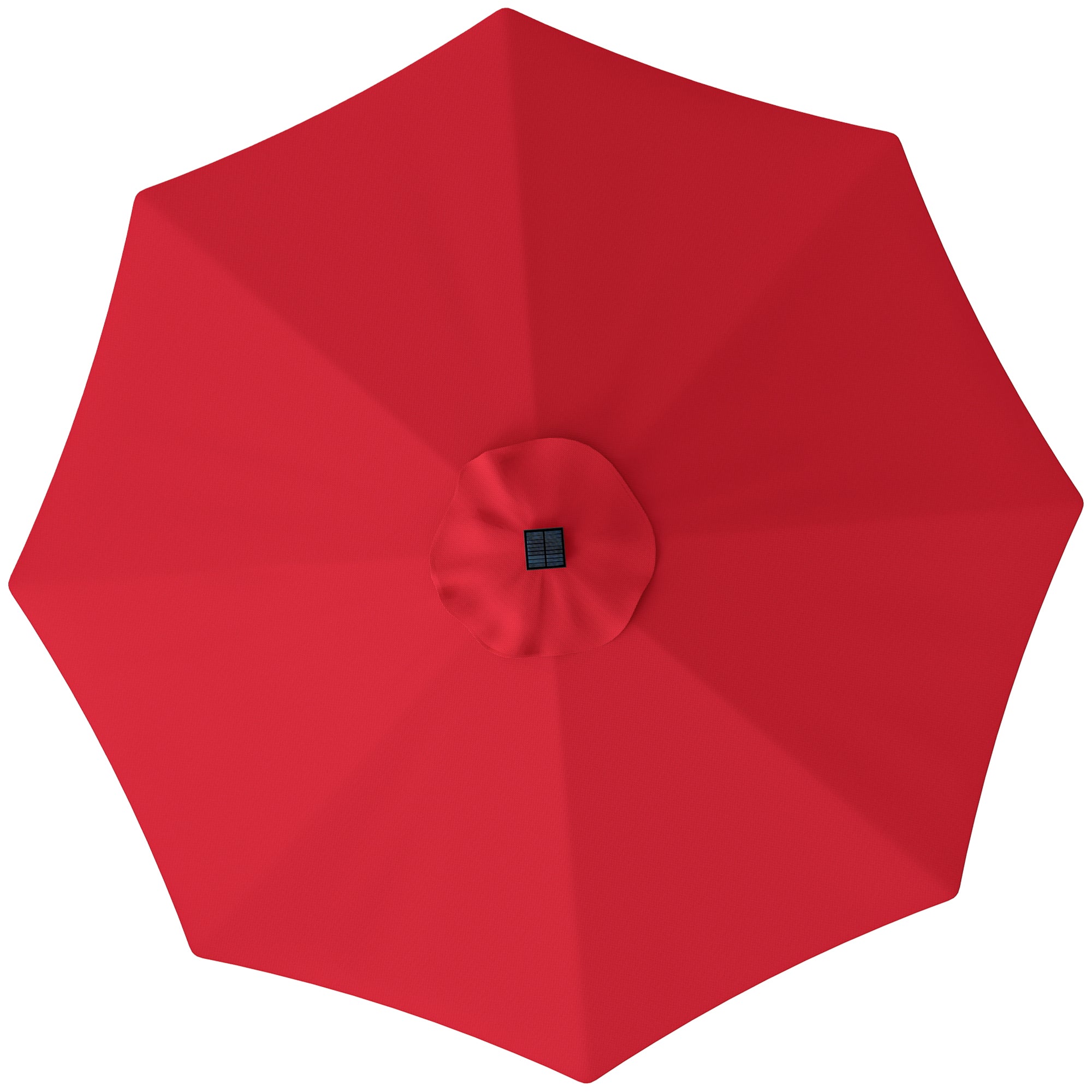 3m Replacement Parasol Canopy, UPF 50+, Top Vent, 8 Ribs, Red Polyester