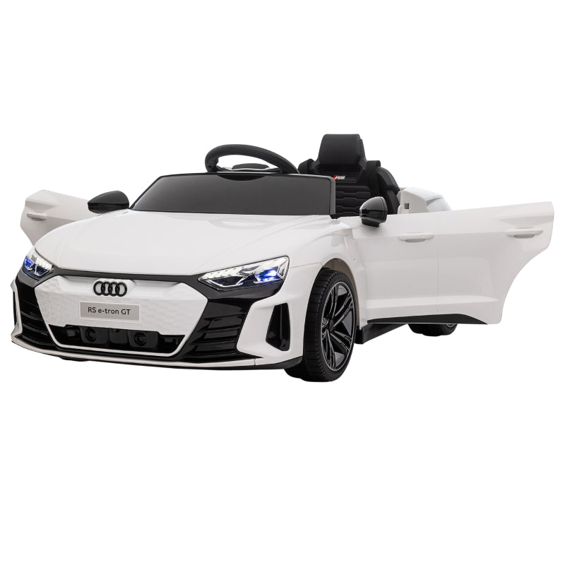 Audi RS e-tron GT Children's Electric Car with Remote Control and Music, White