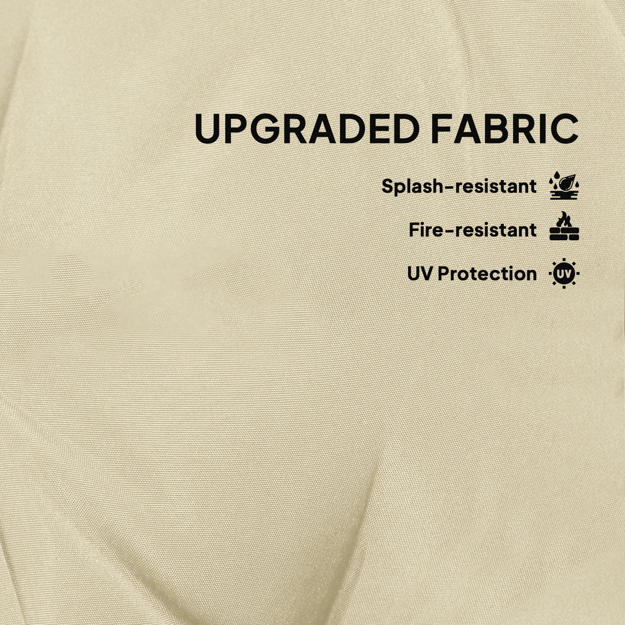 Outdoor Cushions Set of Two Round 60cm Beige