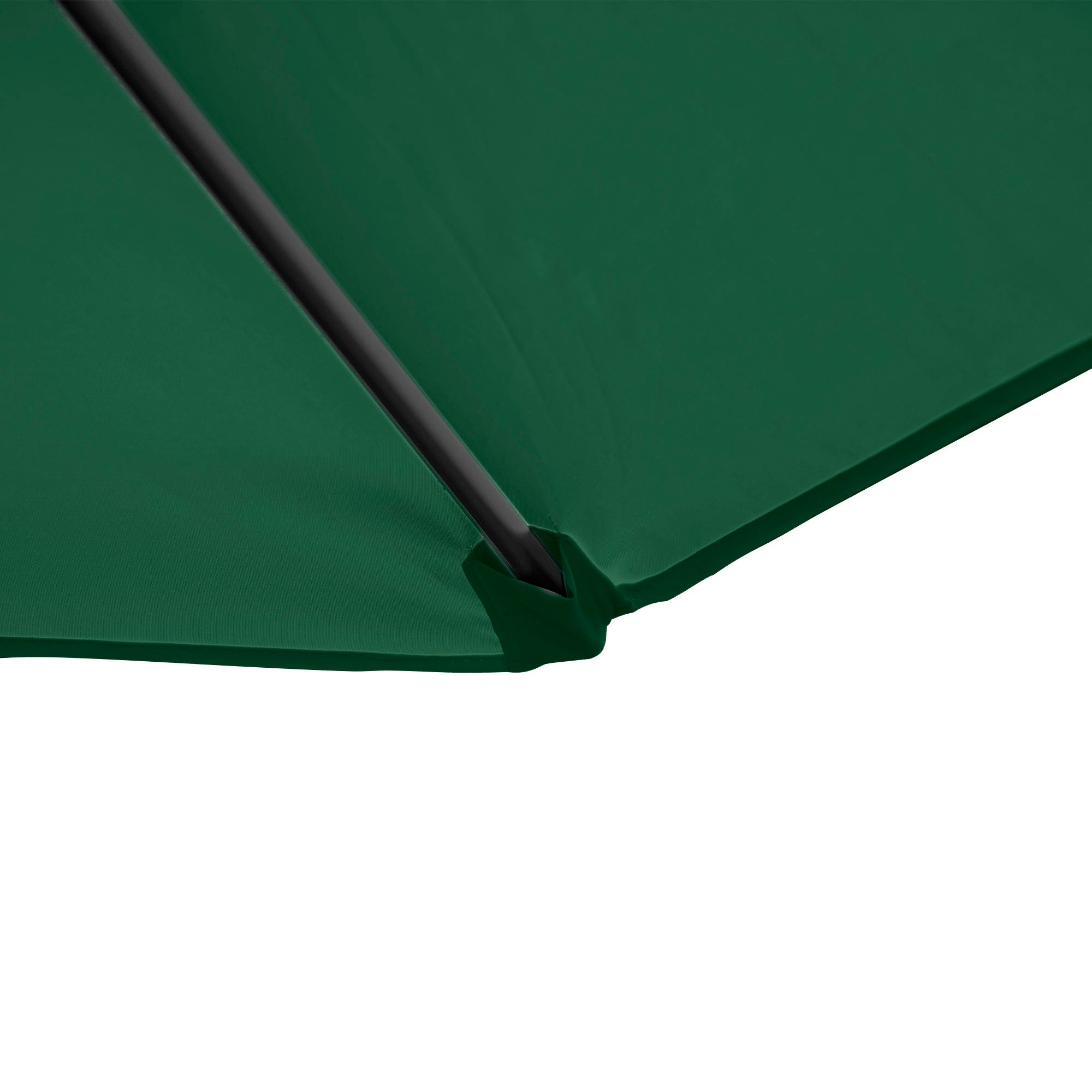 2.5M Garden Cantilever Parasol, Offset Roma 360° Rotation Cross Base, Green