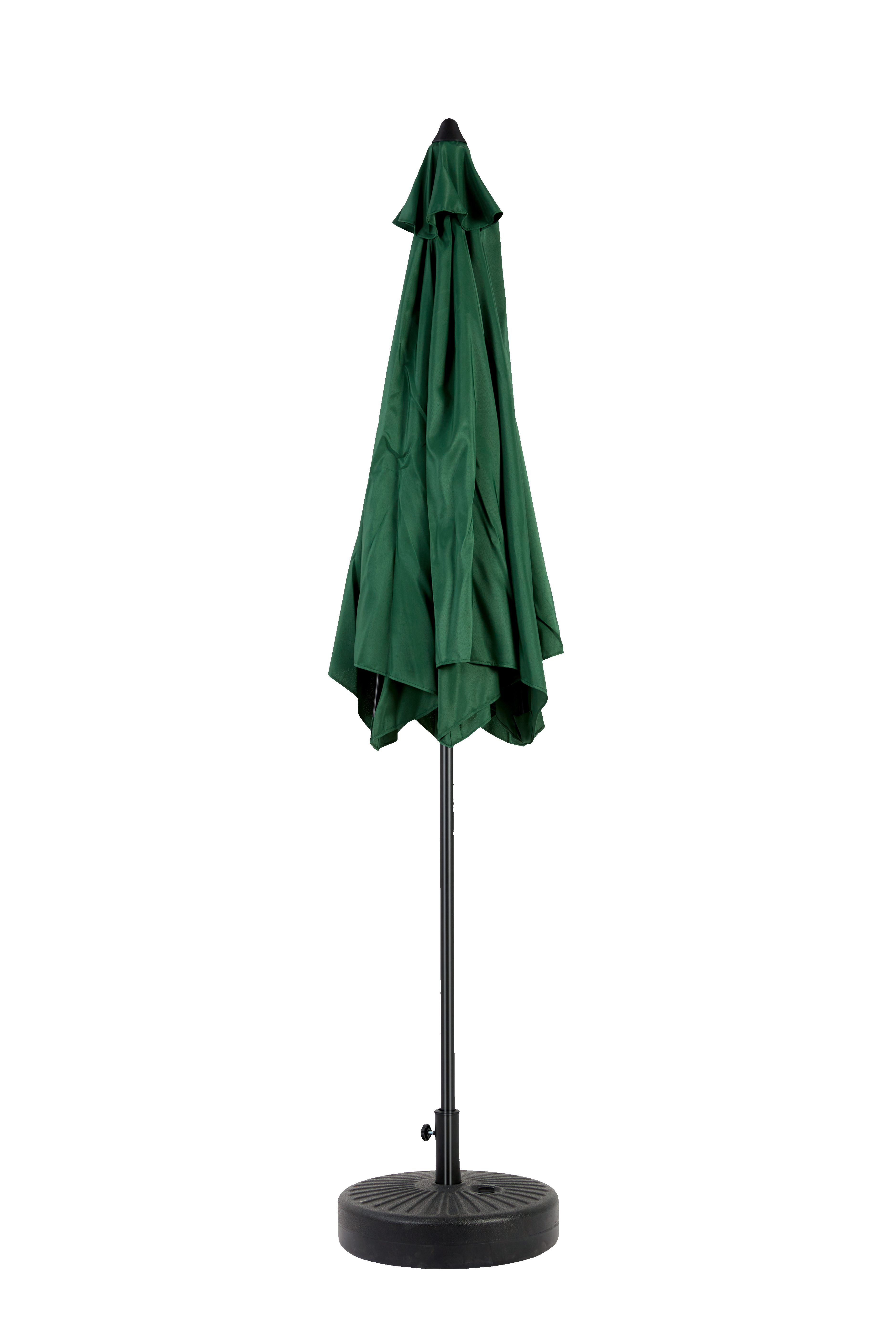 9 ft Double Sided Outdoor Umbrella Rectangular Large with Crank, Dark Green