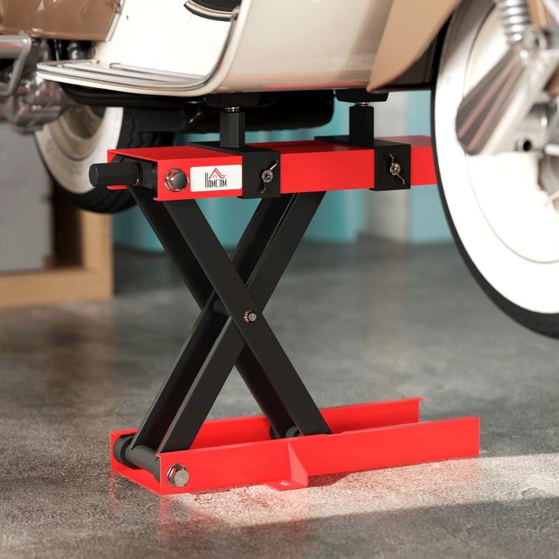 Motorcycle Jack, 500 kg Load, Adjustable Scissor Lift, Metal