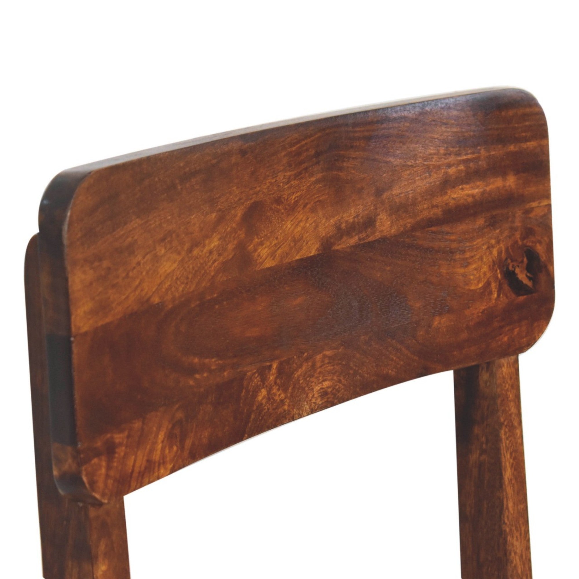 Solid Wood Classic Dining Chair, Chestnut Brown