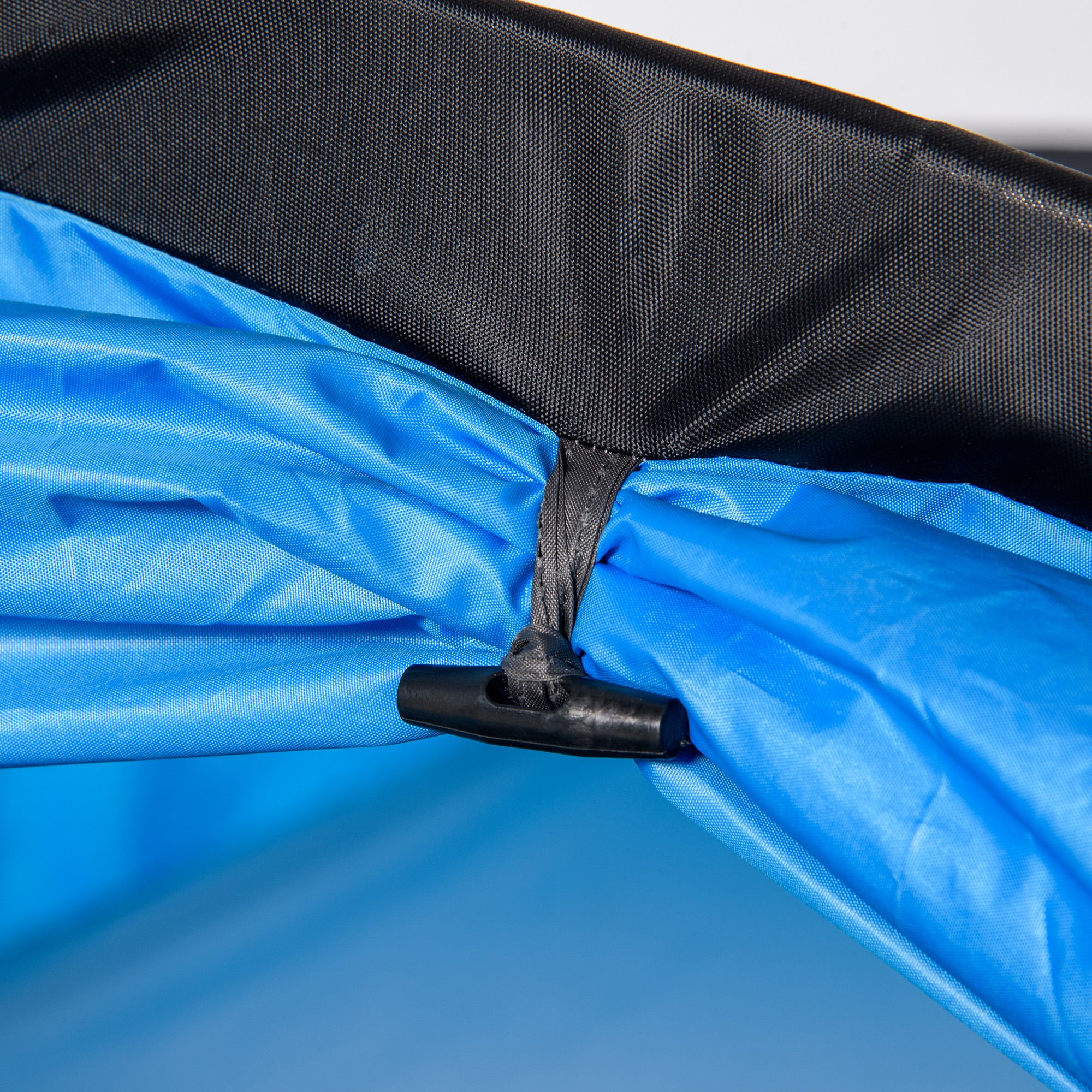 Tunnel Tent 2-3 Person Camping Tent with Pegs, Fiberglass & Polyester, Light Blue