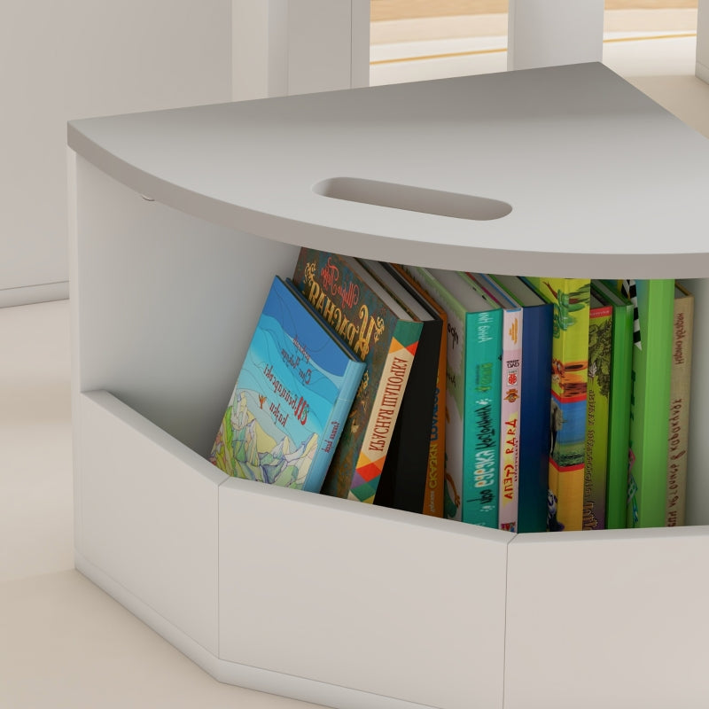 Five-Piece Kids Table and Chairs Set Storage Ages 3-8 Years, Grey