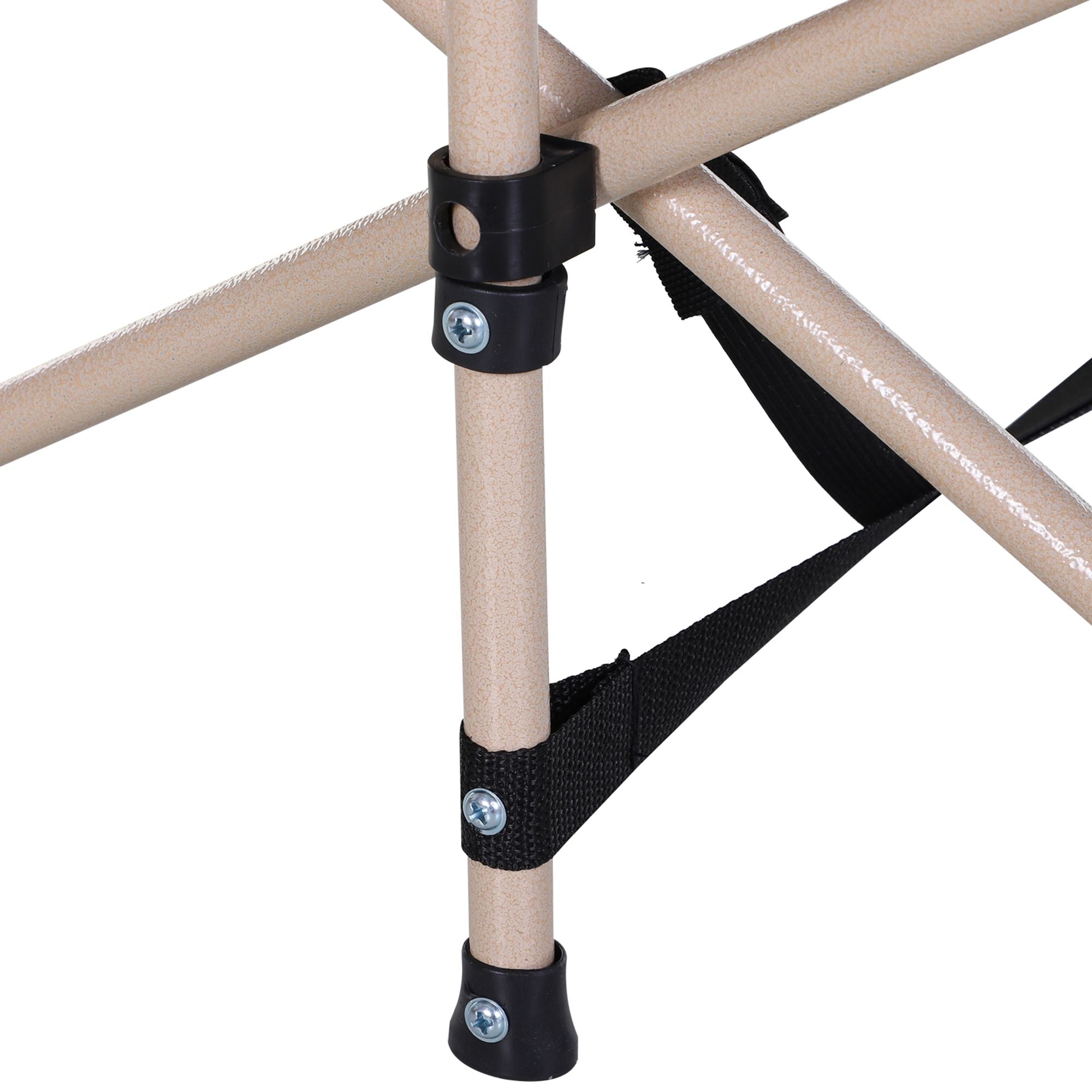 Folding Camping Bed with Storage Bag, Steel and Oxford, Blue