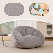 Soft Plush Beanbag Sofa, Non-slip and No Assembly Required, Artificial Rabbit Fur