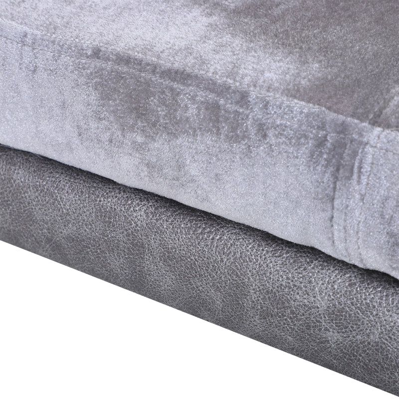 Dog Sofa Bed - Elevated Pet Chair with Soft Cushion, Grey
