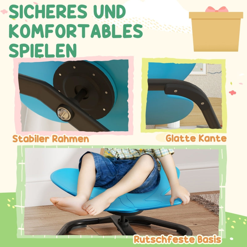 Sensory Swivel Chair, Balance and Coordination, Butterfly Shape, Blue