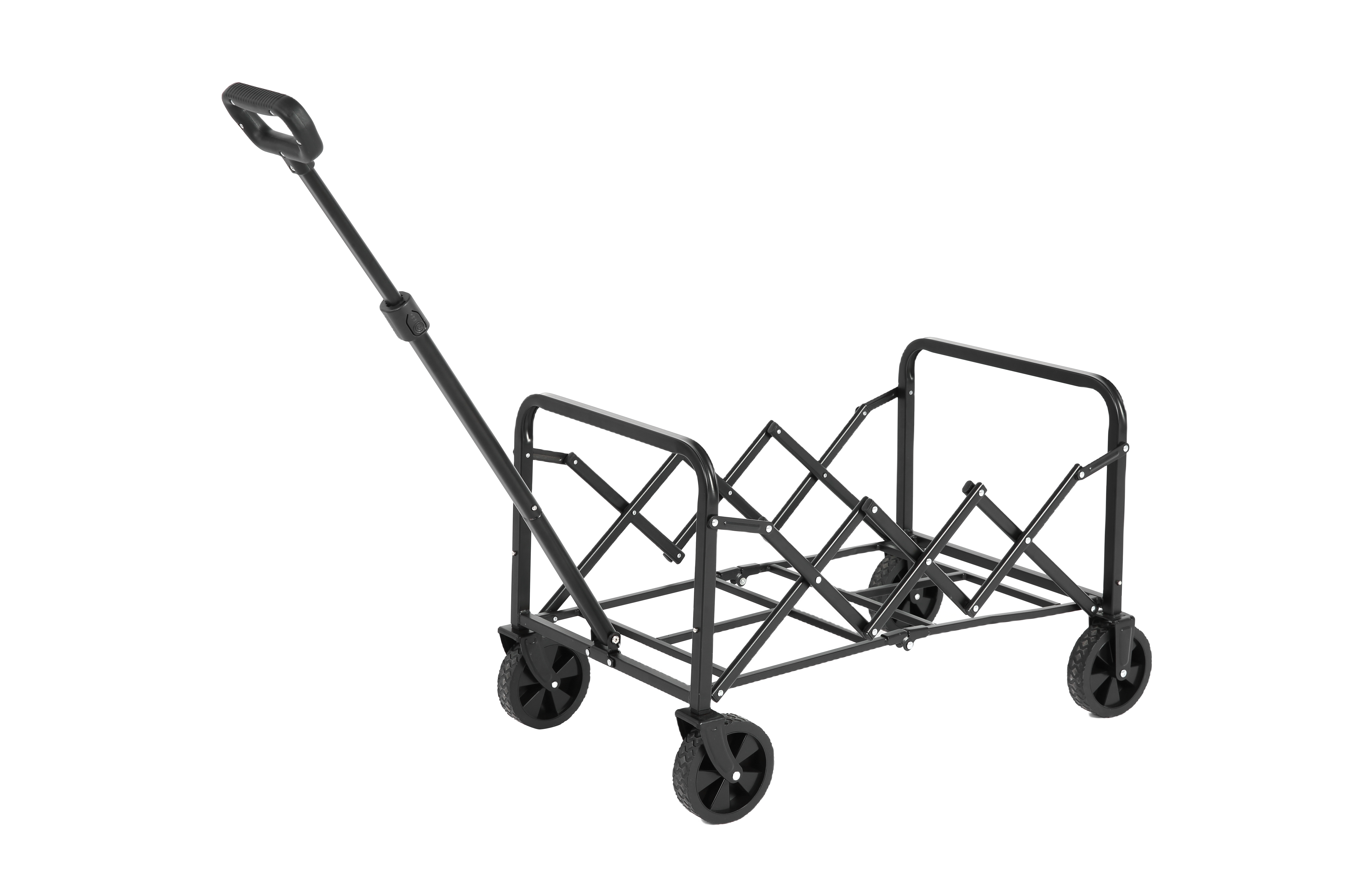 Lightweight Portable Heavy Duty Folding Beach Wagon Outdoor Utility Cart Army Green