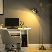 Floor lamp arc lamp adjustable lampshade E27 brass look