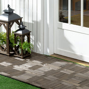 Wooden Interlocking Decking Tiles 30 x 30 cm Outdoor Flooring 27 Pcs 2.5㎡ Charcoal Grey