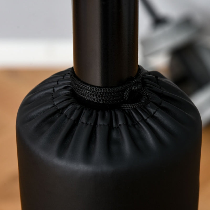 4-in-1 Boxing Punching Bag, Freestanding with Reflex Bar, Adjustable Height, Black