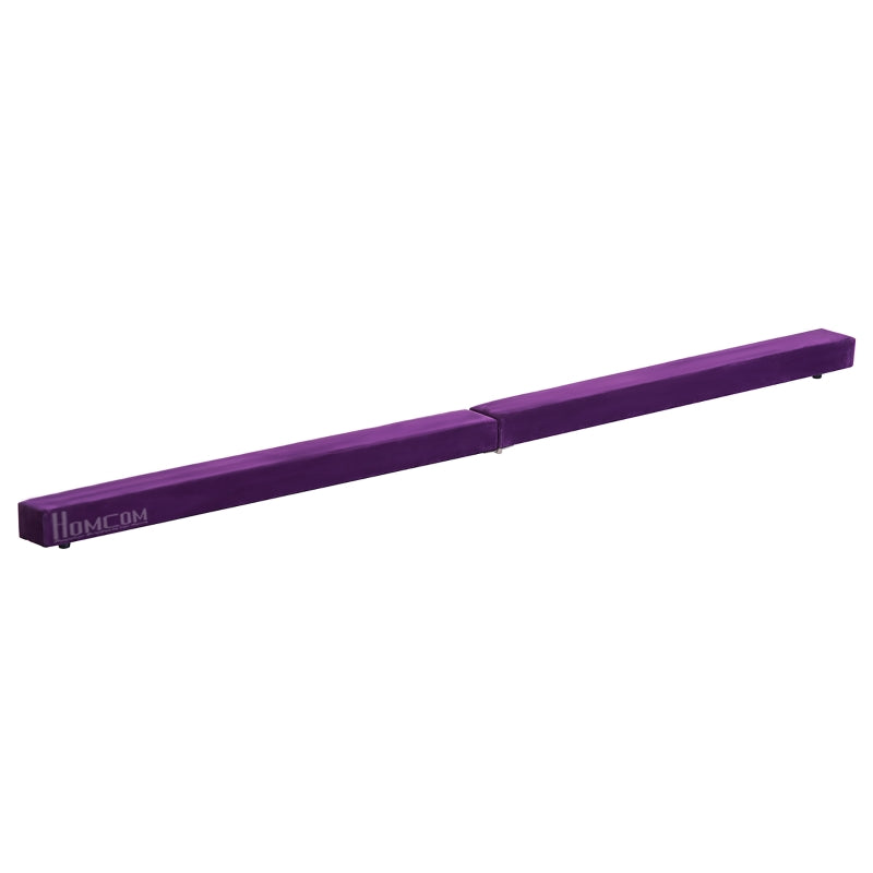 Foldable Balance Beam, Non-Slip, Suede, Purple