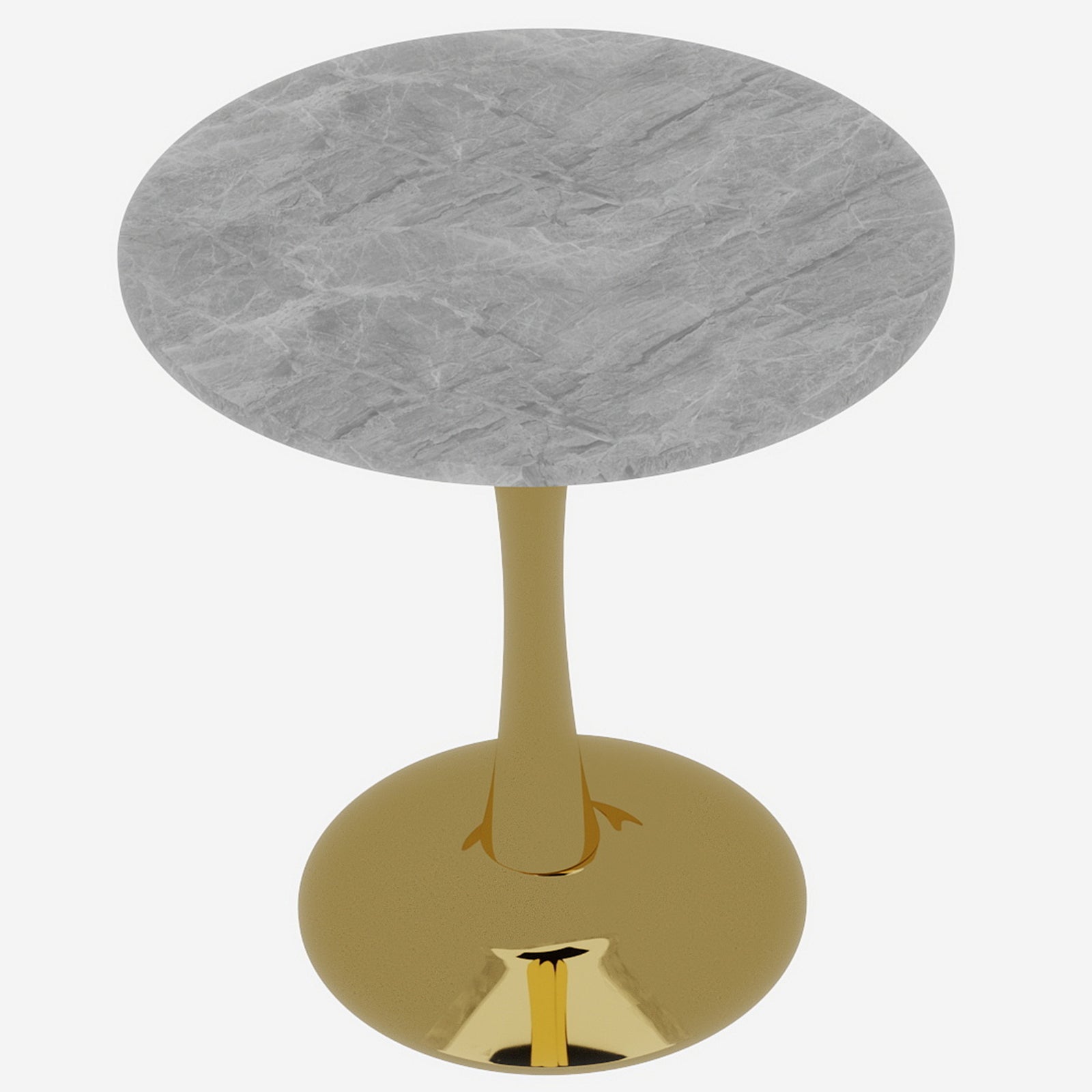 Coffee Table 27.6-inch Round Mid-Century Modern Marble