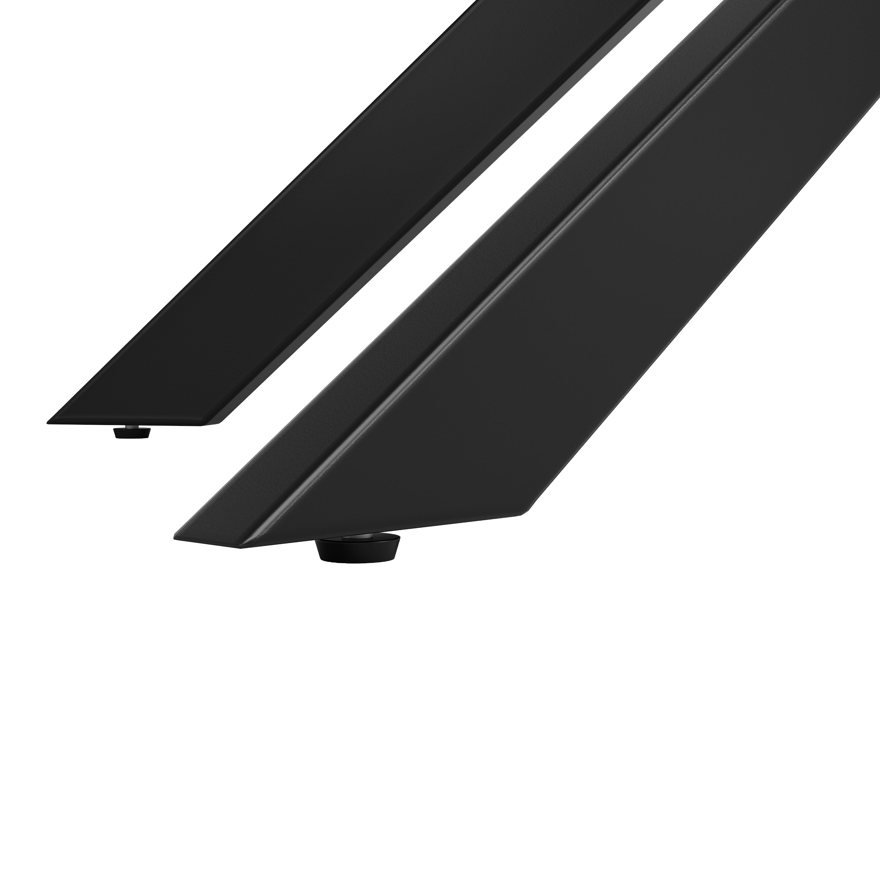 Telescopic Dining Table 120-160cm Extendable Space-Saving with Black Crossed Iron Legs, White Marble