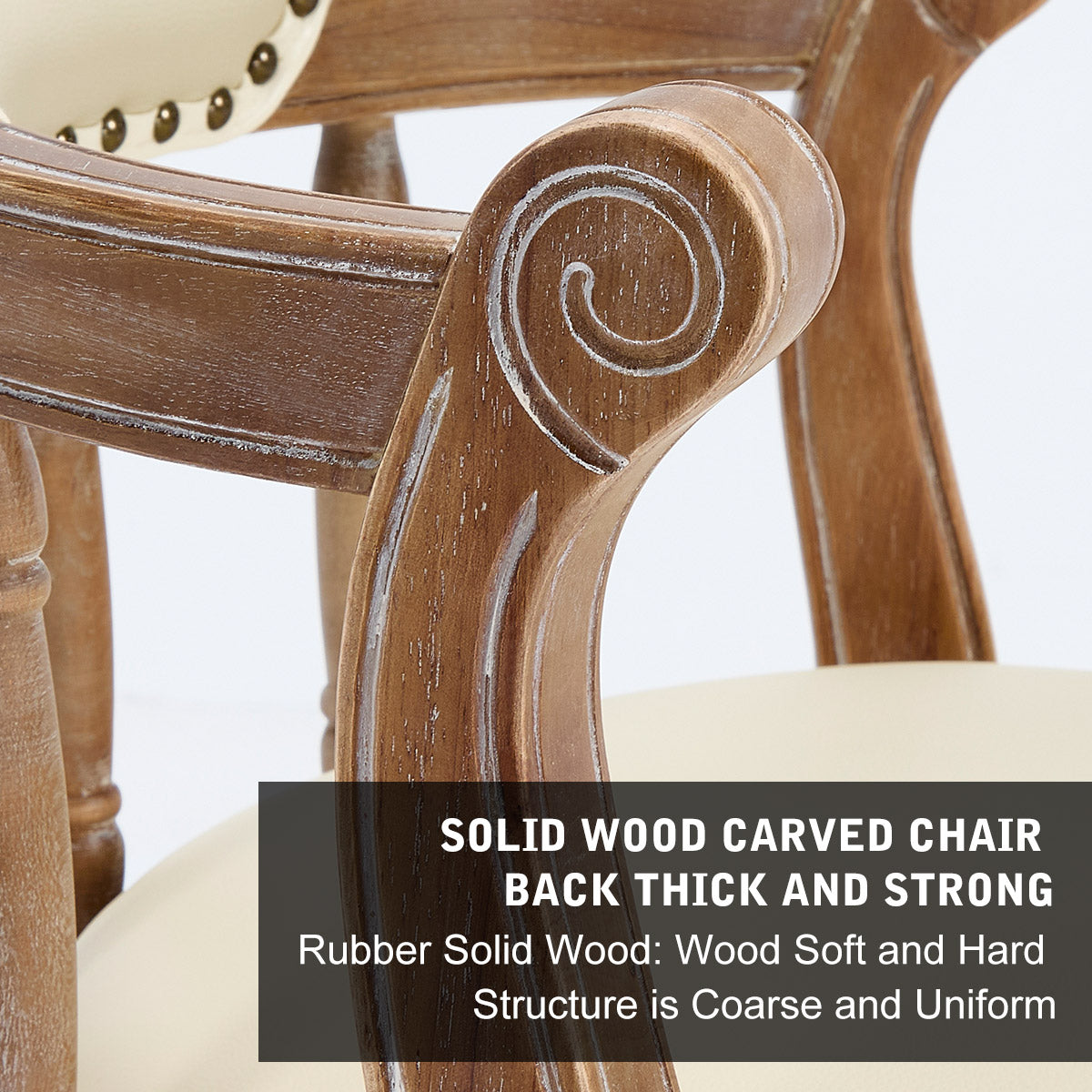 Cow Top Leather Wooden Bar Stools, 360 Degree Swivel with Backs, Bar/Counter Height Leather/Wood