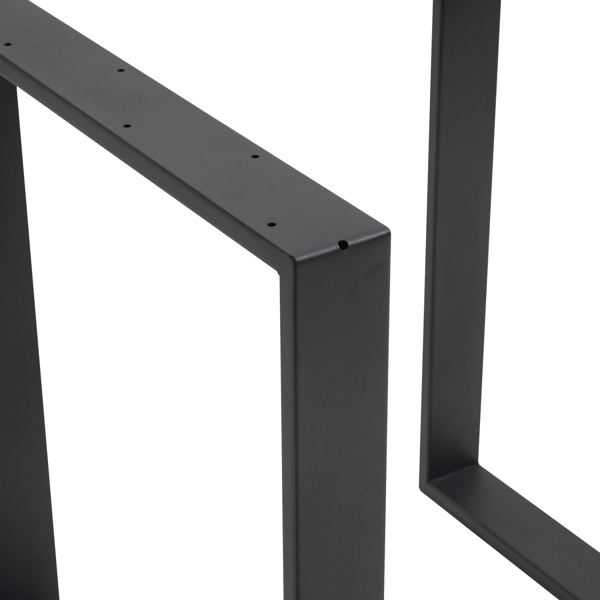 Table Legs, Square Profile Steel, Black