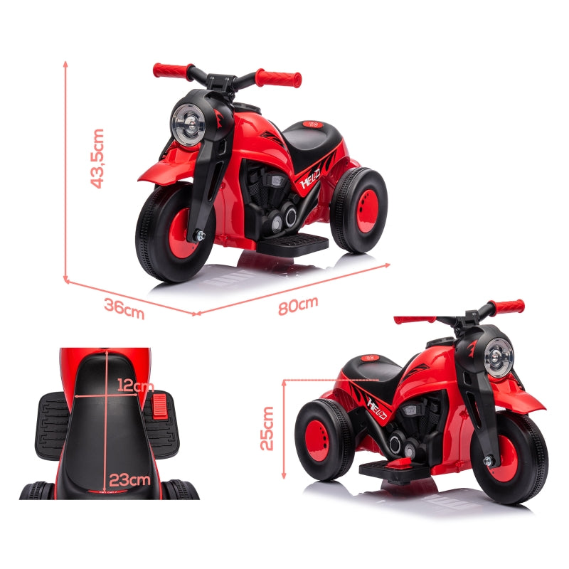 Children's Electric Motorcycle with 6V Battery and Music for Ages 2-5