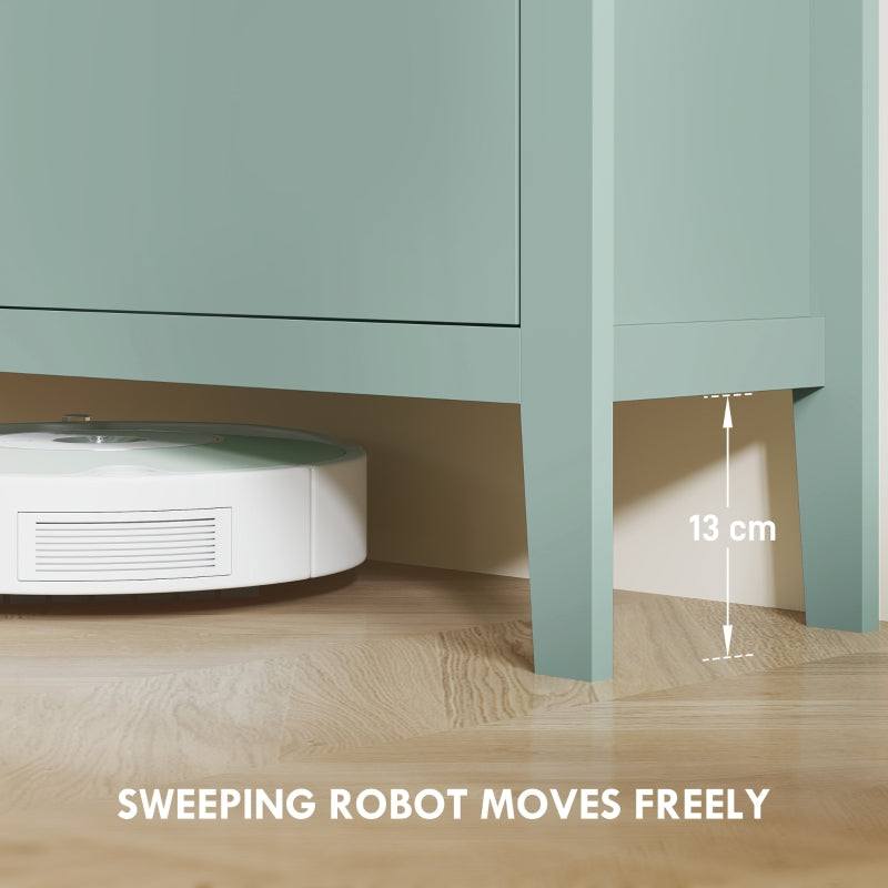 Shoe Cabinet with Four Drawers - Modern Green