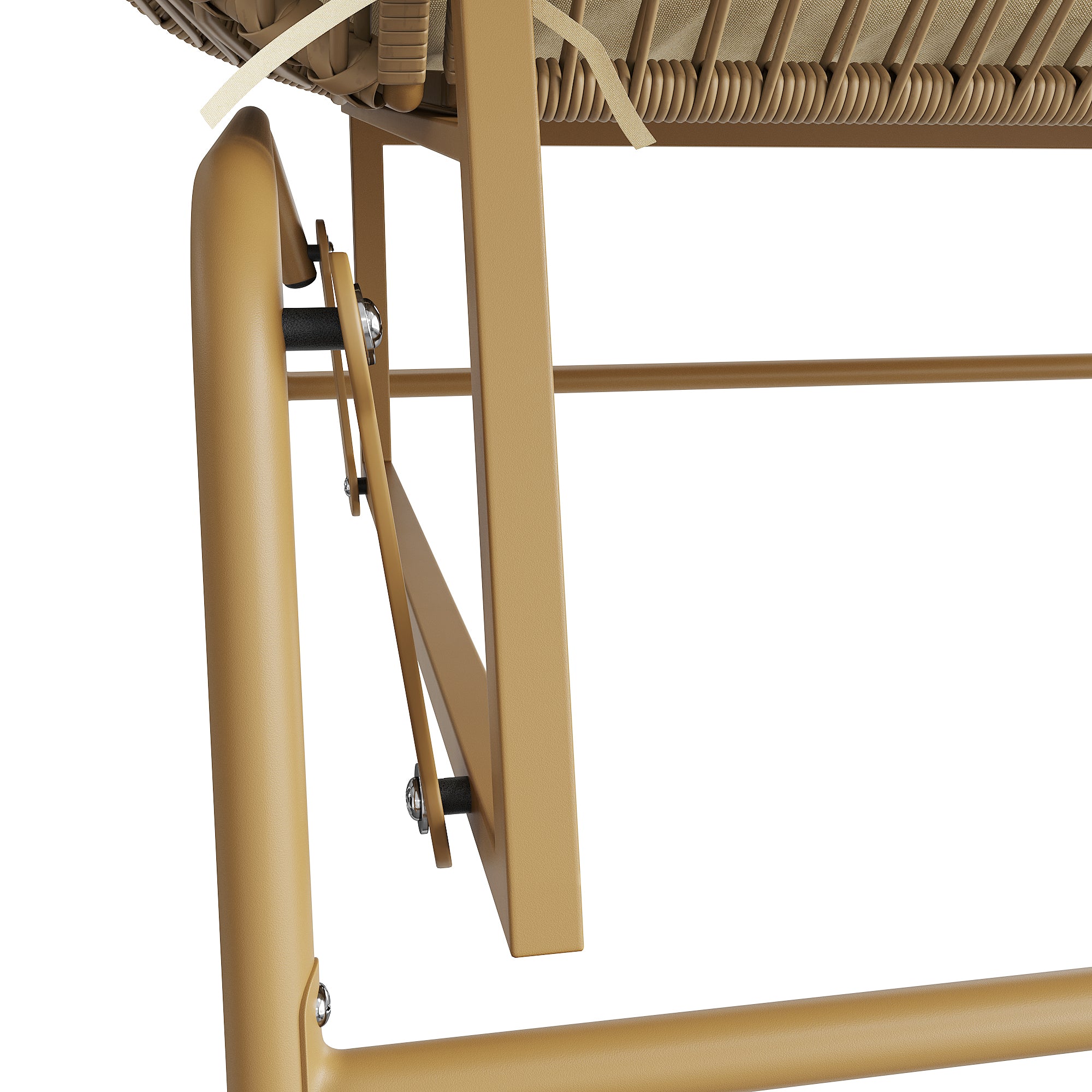 Garden Swing Egg Chair Double Outdoor Patio for Two Wood Color