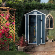 Garden Shed with Ventilation Window, Lean-to Metal, Grey