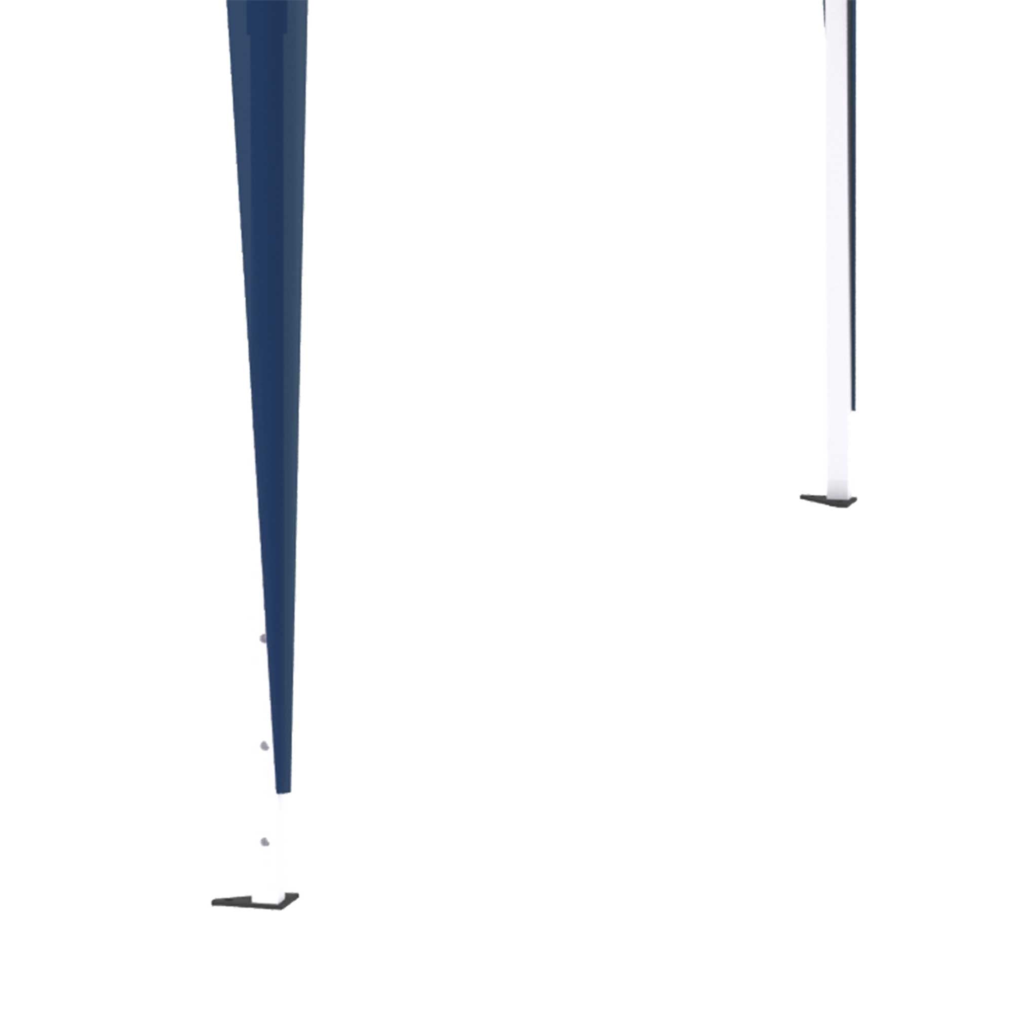 Folding Gazebo 3x3m, Height Adjustable with Carry Bag, Steel and Oxford Blue