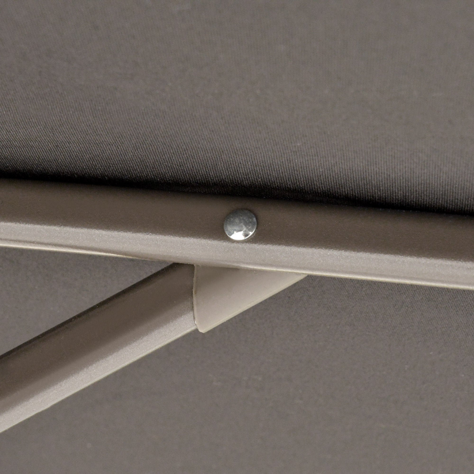 2.7m Banana Parasol Cantilever Umbrella, Double Tier Canopy, Crank Handle, Black