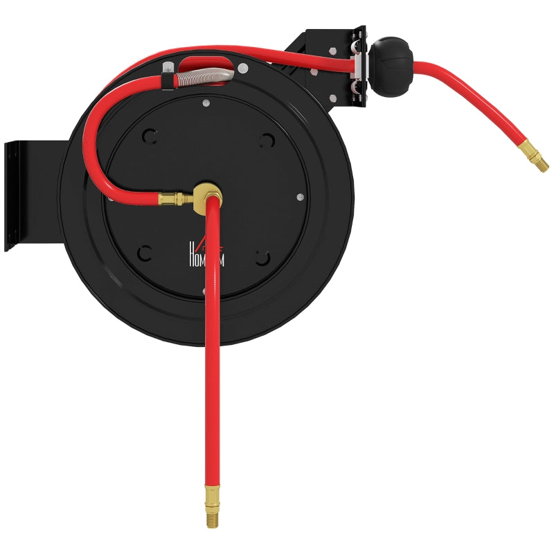 Wall-mounted Hose Reel Automatic Retraction 15+1m Hose 20 Bar - Metal