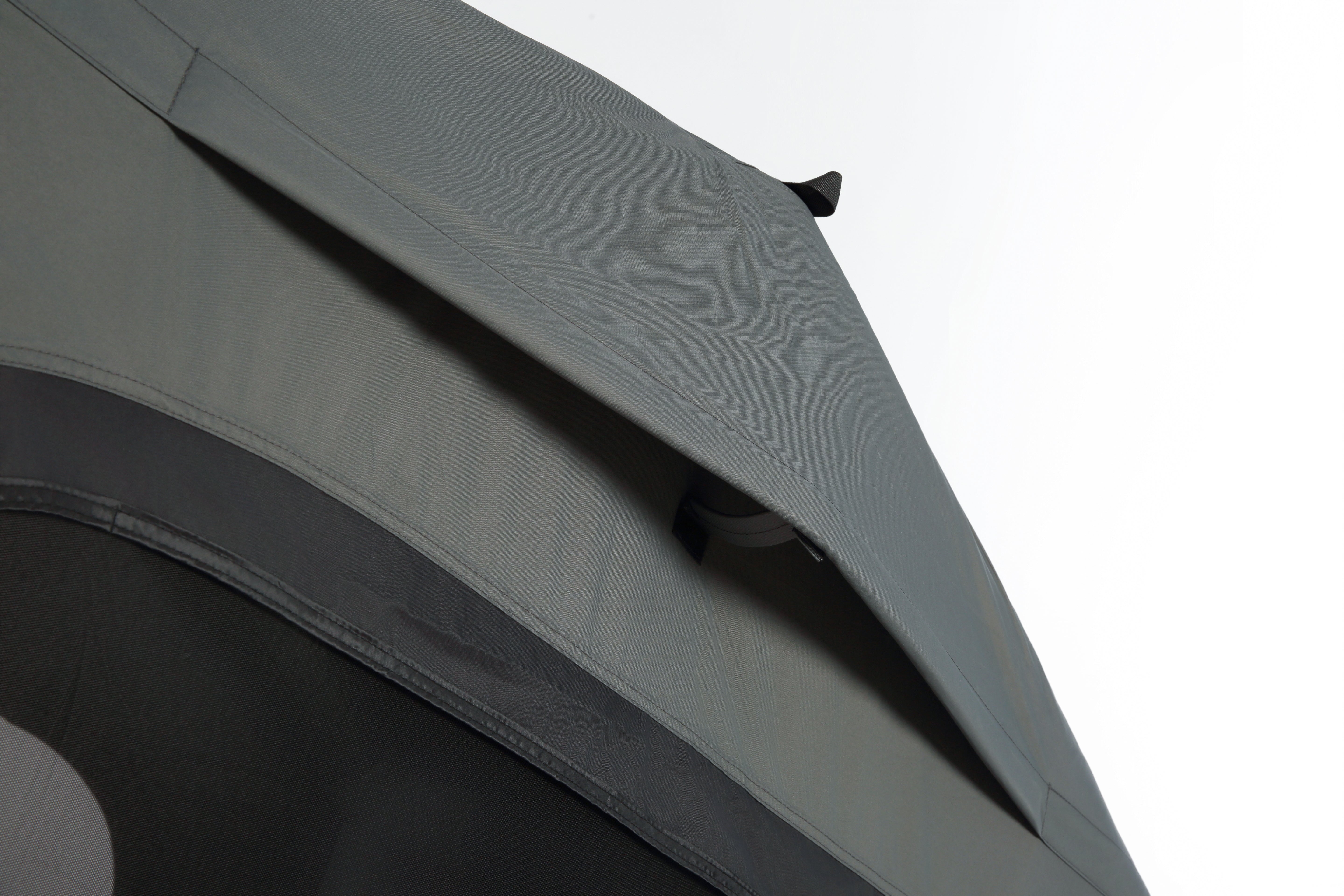 Inflatable Camping Tent with Hand Pump, Roof Top - Gray + Black