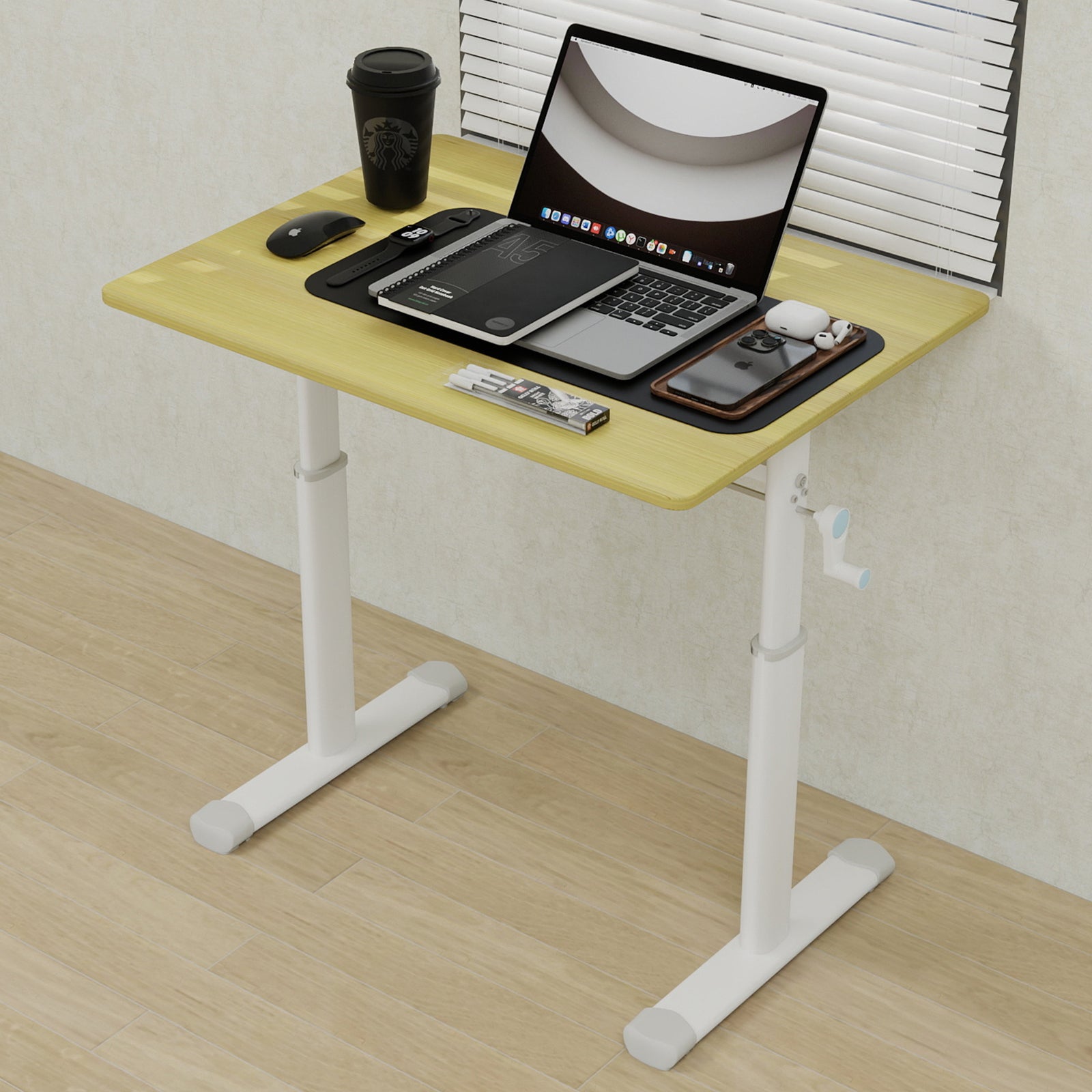 Adjustable Study Desk, Height-Adjustable Multi-Purpose Compact Design
