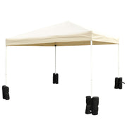 Pavilion Stand Set 4-Piece Folding Tent Stability Black