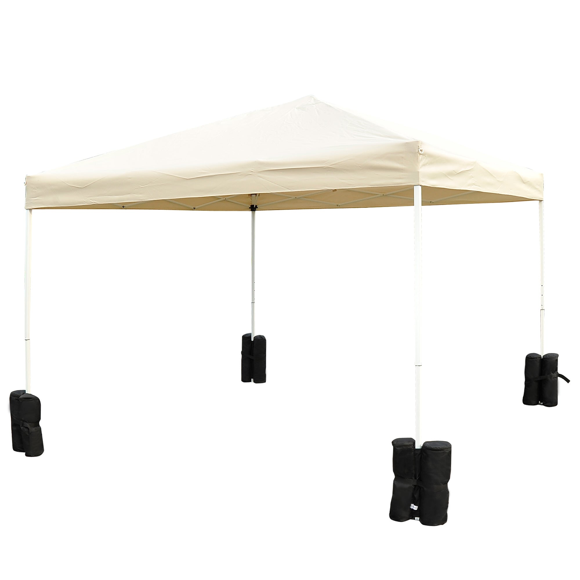Pavilion Stand Set 4-Piece Folding Tent Stability Black