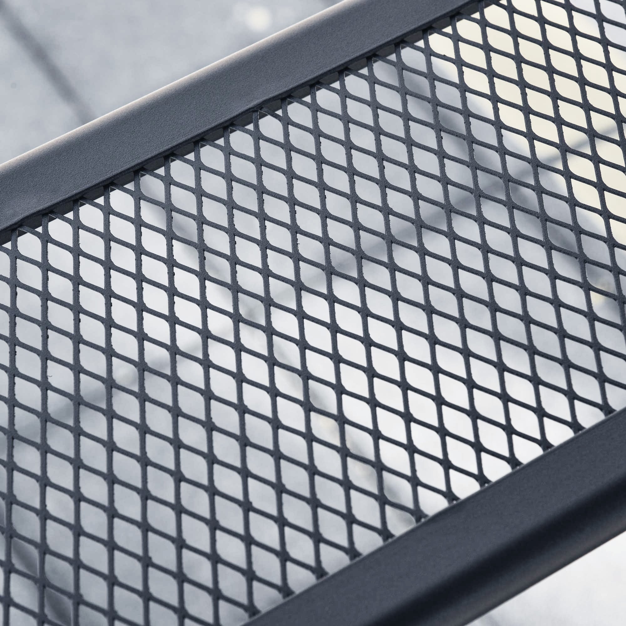 BBQ Gazebo Grill Canopy Barbecue Tent Shelter Patio Deck Cover 2.5M (8ft) Double-Tier - Grey