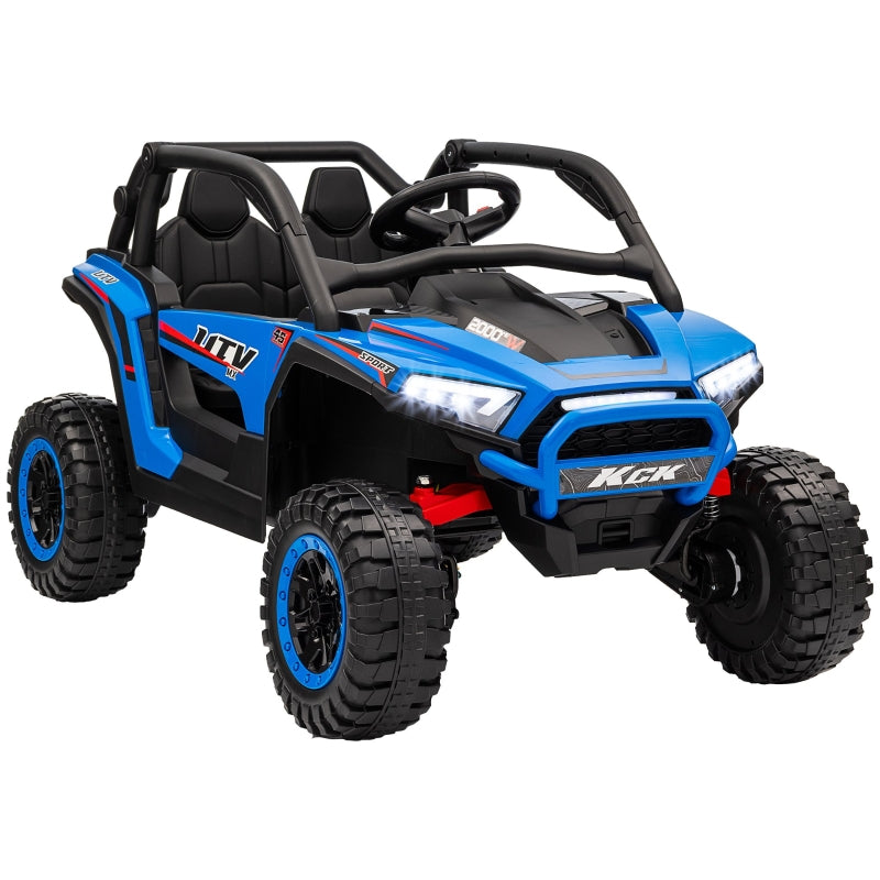 Kids' Electric UTV with 2-Seater and Remote Control, Blue