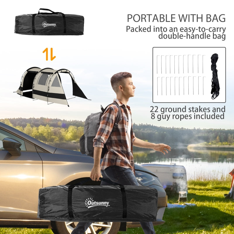 Four Man Two Room Blackout Tent, Khaki