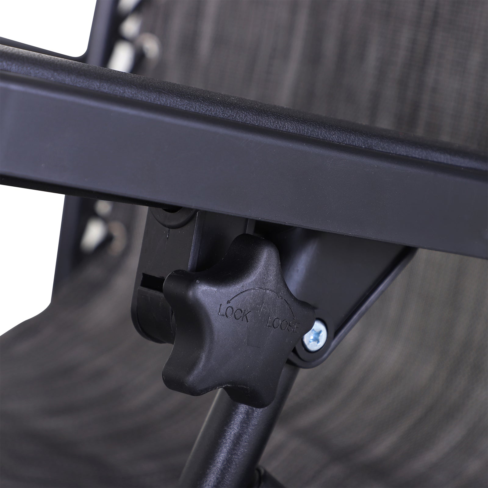 Foldable Reclining Zero Gravity Sun Lounger with Headrest, Footrest, Cup Holder & Canopy Shade, Grey