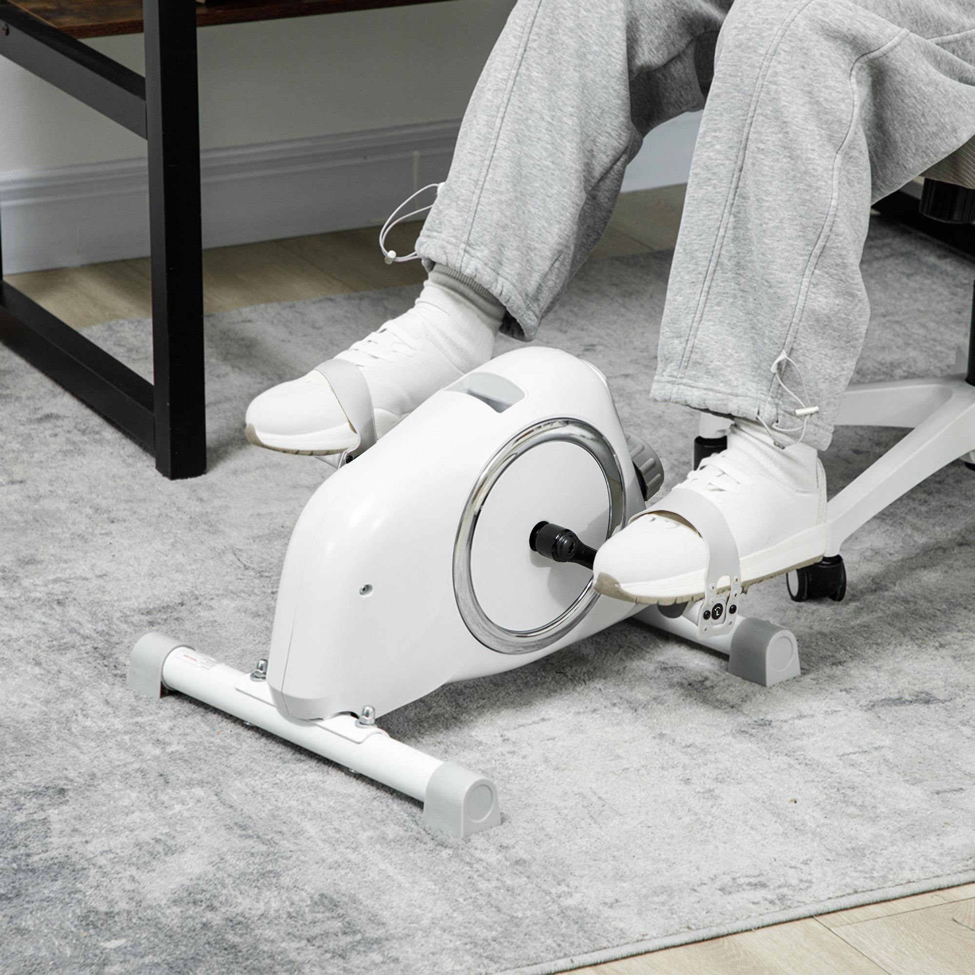 Pedal Trainer Mini Exercise Bike, 8 Adjustable Magnetic Resistance, Arm and Leg Trainer, Fitness