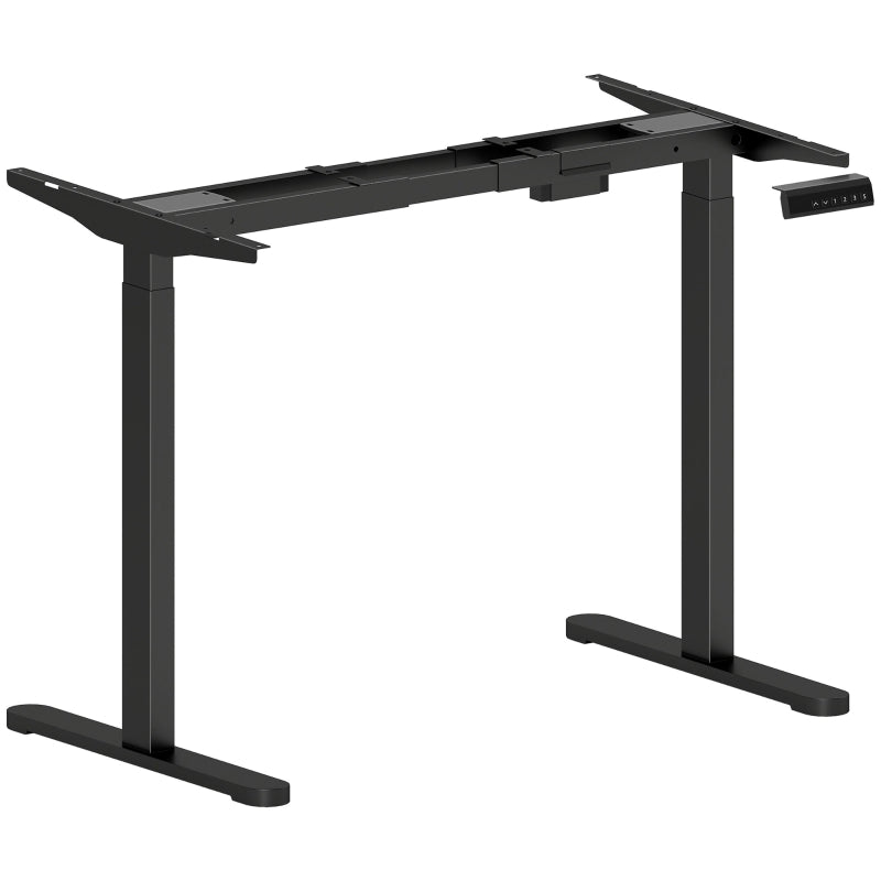 Height Adjustable Desk Frame Electric, 2 Motors, 3 Memory Control, Black