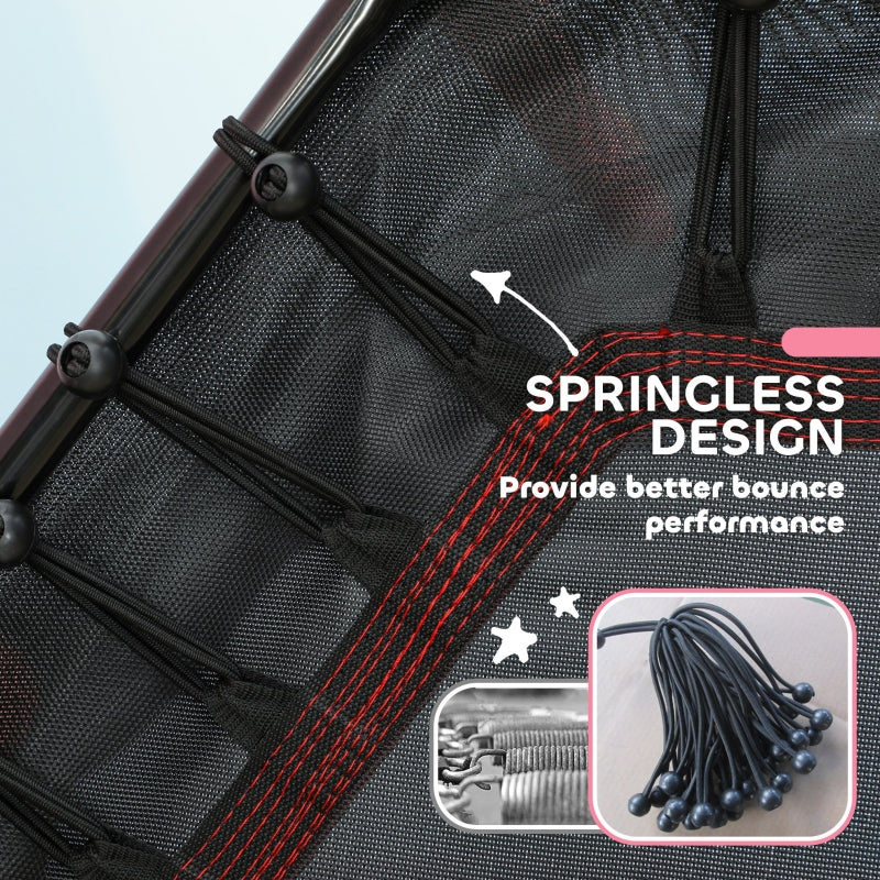 Kids Trampoline Mini Bouncer with Safety Net, Red