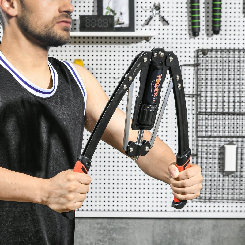 Power Twister Adjustable Hydraulic Arm Training Device, 10-200kg, Black and Red