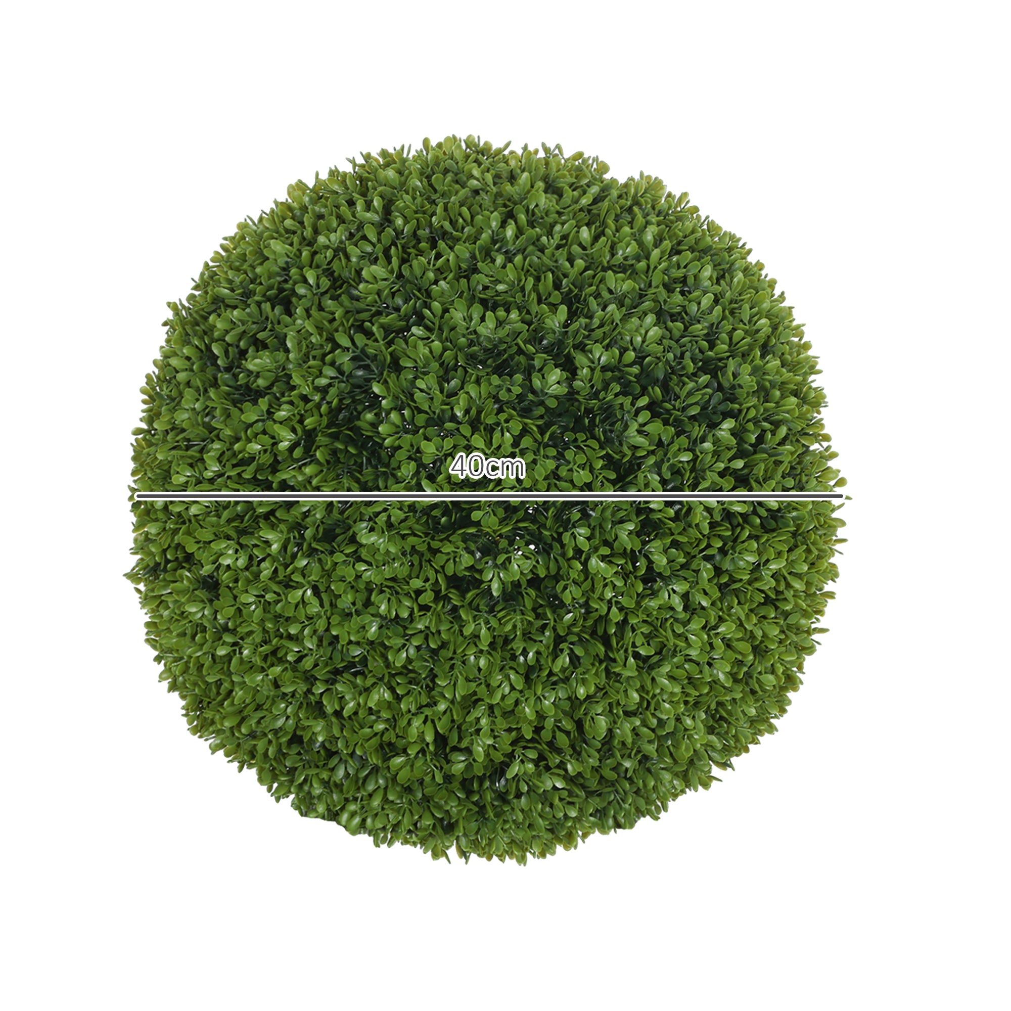 Artificial Boxwood Balls, Set of 2, 40 cm Fake Plastic Plants
