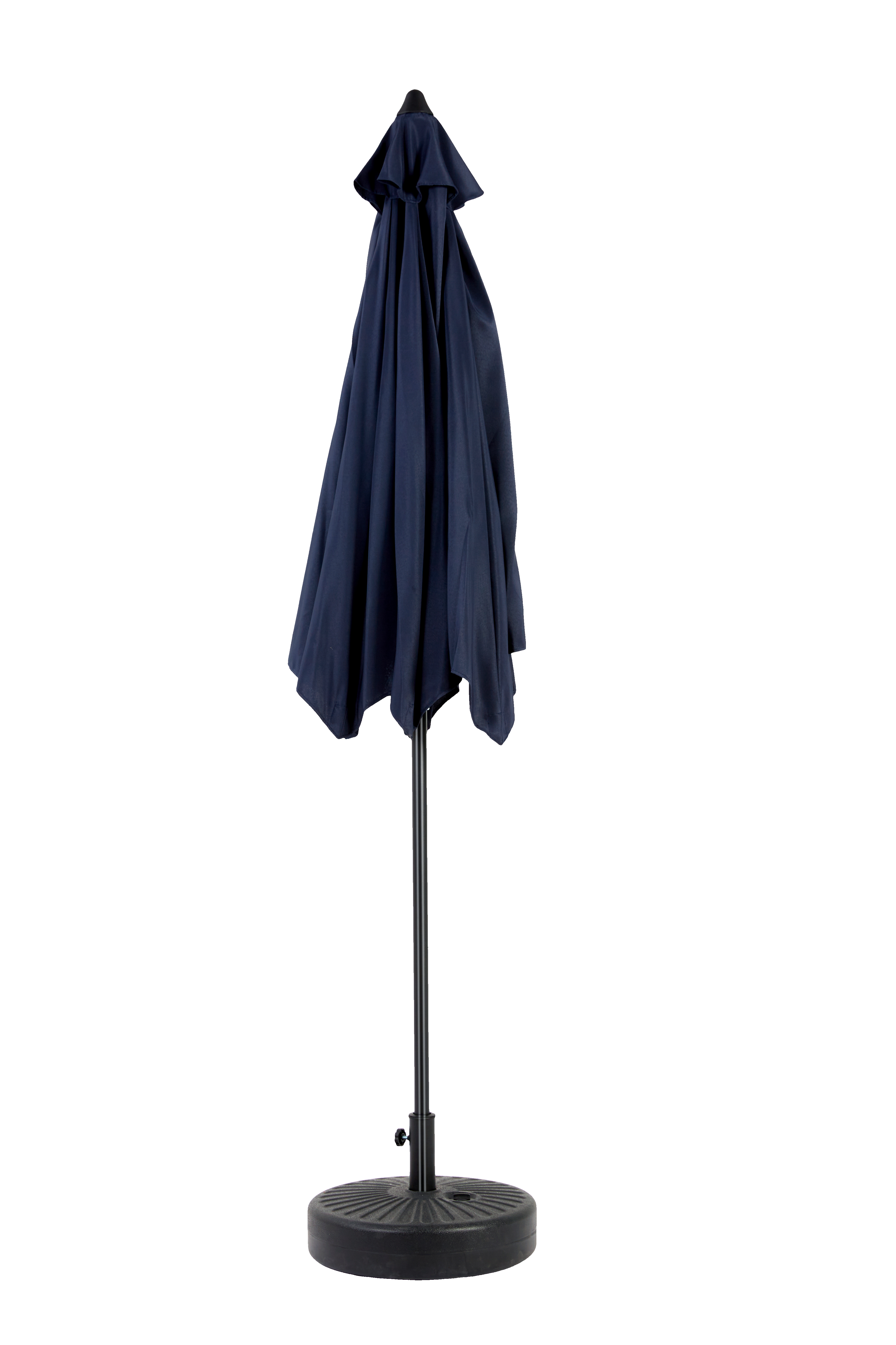 9 Ft Double Sided Outdoor Umbrella Rectangular Large with Crank, Navy Blue