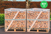 Hardwood Hero Firewood 2.4m³ - 920kg Kiln Dried Pallet Bundle of Two