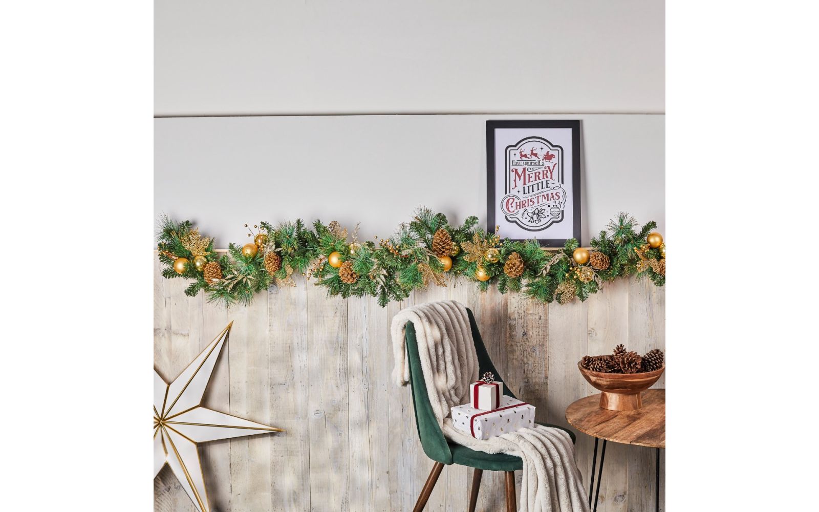 Jasper Pre Lit Garland 270cm with 50 LED Lights