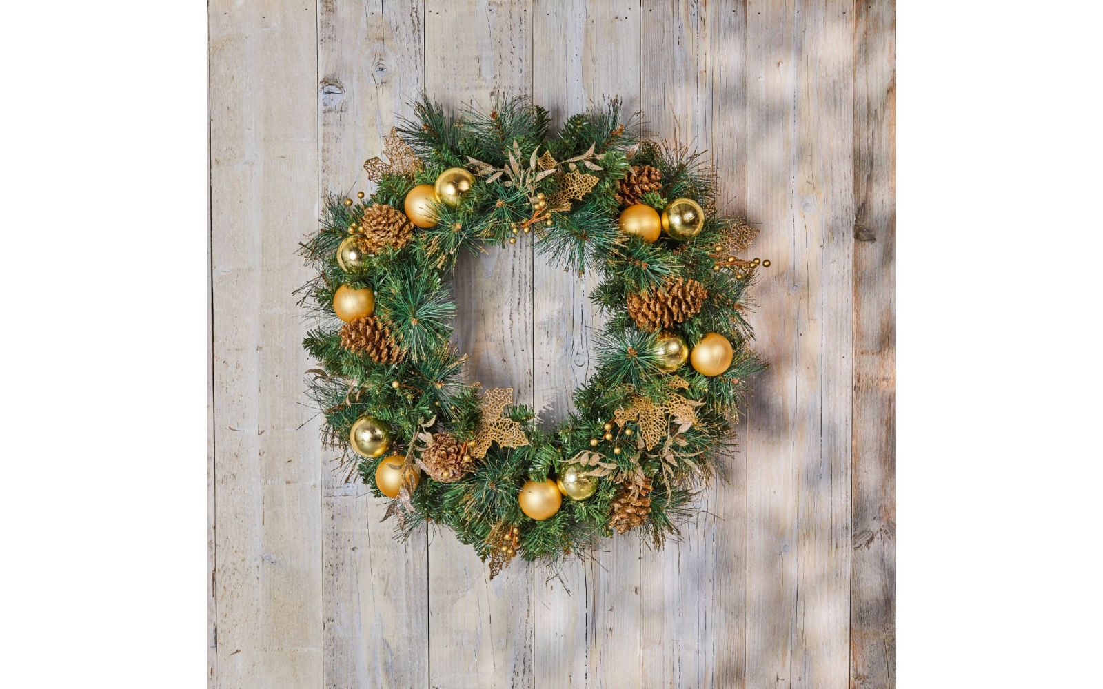 Fernie Pre Lit Wreath 60cm with 50 LED Lights